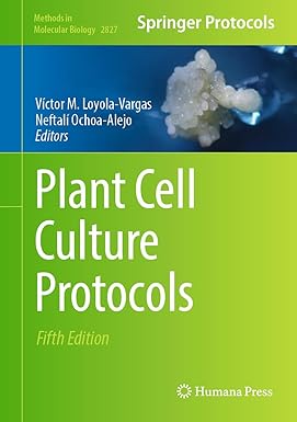 Plant Cell Culture Protocols Fifth Edition