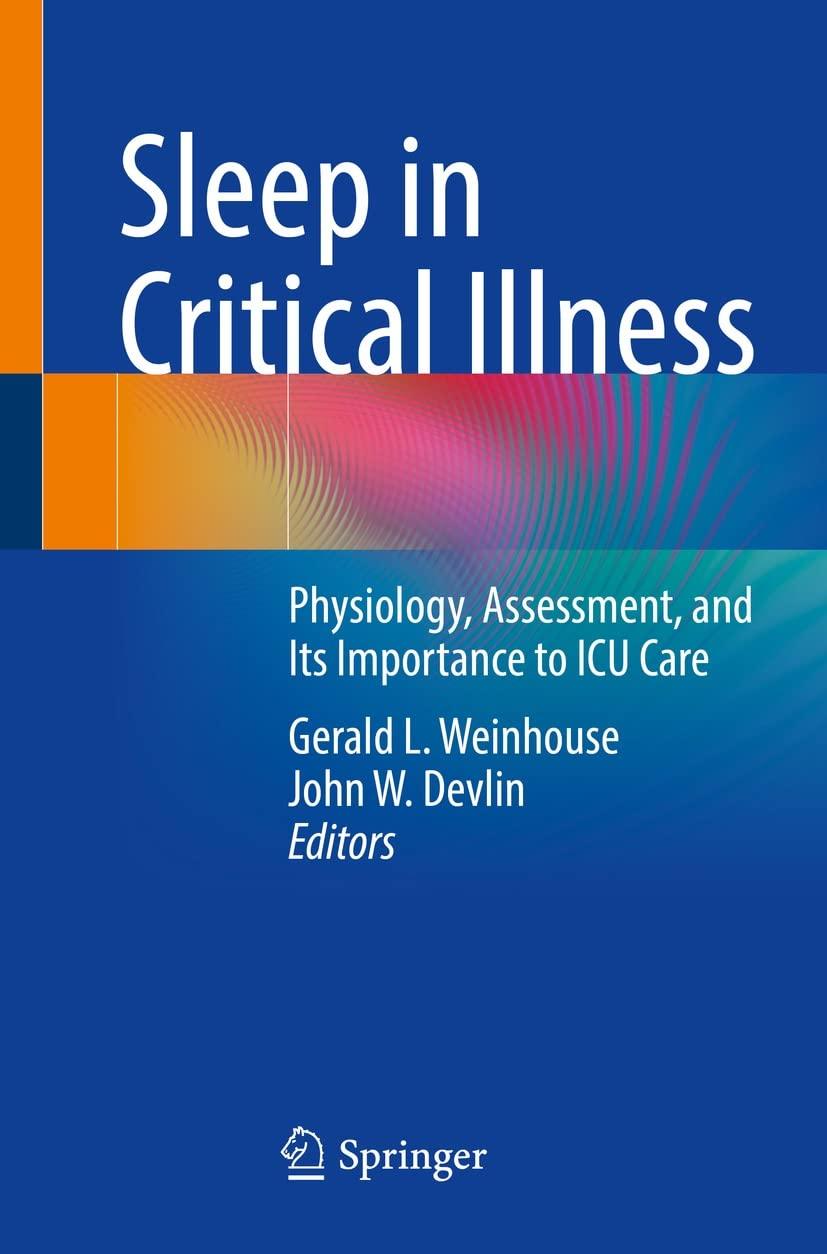 sleep in critical illness book sleep in critical illness book