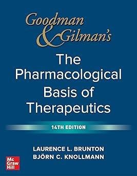 Goodman and Gilman's The Pharmacological Basis of Therapeutics Goodman and Gilman's The Pharmacological Basis of Therapeutics