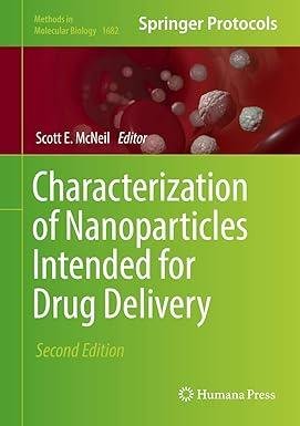 Characterization of Nanoparticles Intended for Drug Delivery Characterization of Nanoparticles Intended for Drug Delivery