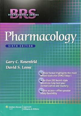 BRS Pharmacology Sixth Edition BRS Pharmacology Sixth Edition