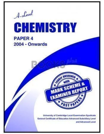 A Level Chemistry Paper 4 Unsolved Upto Nov 2022
