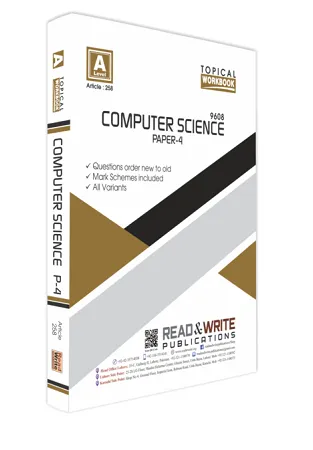A Level Computer Science Paper 4 Topical Workbook Art #258