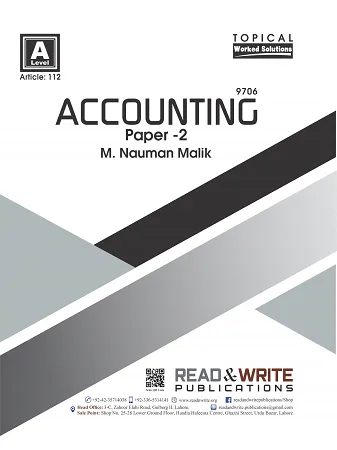 Accounting AS Level P2 Topical Past Papers Art#112