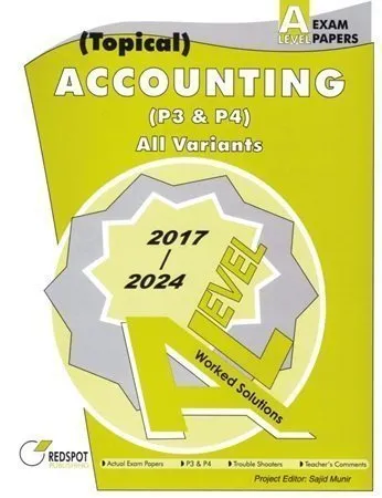 A-Level Accounting P-3 & P-4 Topical Redspot (2023 Edition)