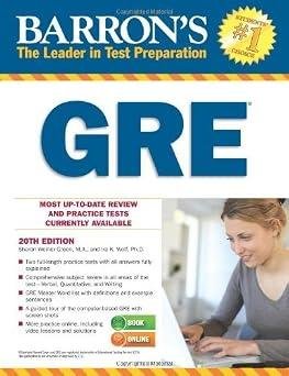 Barron’s GRE 20th Edition