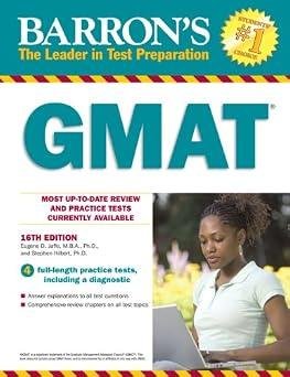 Barron’s GMAT 16th Edition