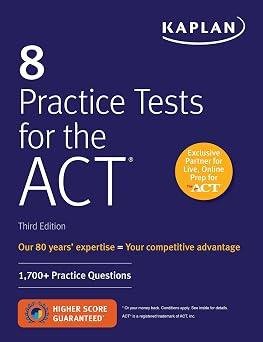 8 Practice Tests for the ACT