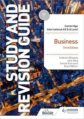 Cambridge AS & A Level Business Studies Revision Guide Hodder 3rd Edition