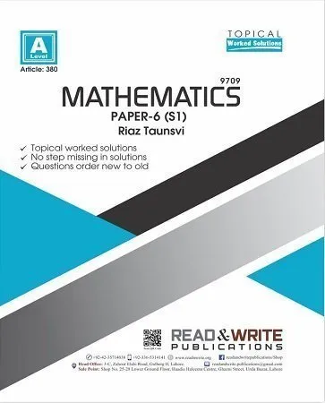 Mathematics A Level P6 (S1) Topical Past Papers Art #276
