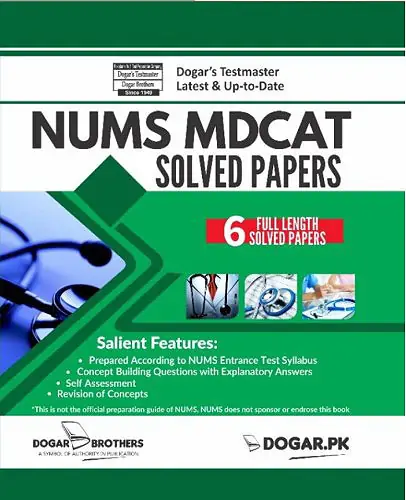 NUMS MCAT Solved Papers 2020 Dogar Brothers