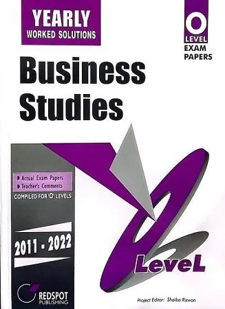 O Level Business Studies Yearly 2023 Edition Redspot